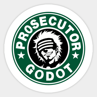 Prosecutor Godot Coffee Sticker